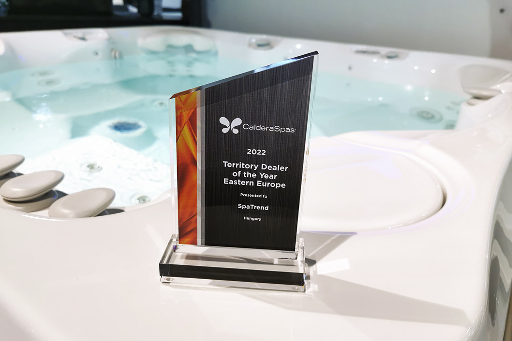 Spatrend díj 2022 Caldera Spas Territory dealer of the year 2017