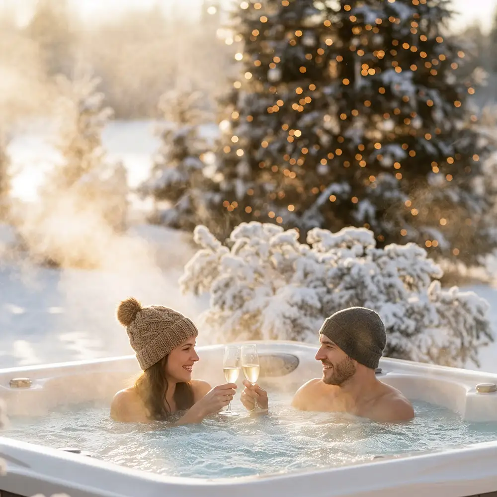 Karácsony ünnep jakuzziban
